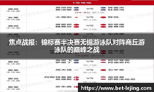 焦点战报：锦标赛半决赛无锡游泳队对阵商丘游泳队的巅峰之战